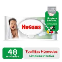 Toallas Húmedas Huggies Limpieza Efectiva - Bolsa 48 UN