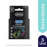 Preservativos Durex Placer Prolongado - Caja 3 UN
