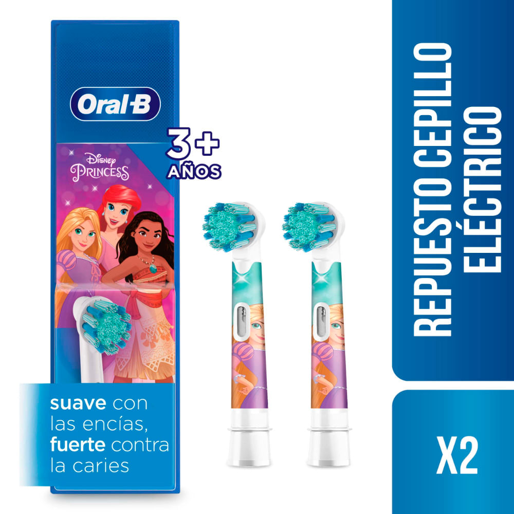 Repuesto para Cepillo de Dientes Oral-B Eléctrico Disney Princess - Caja 2 UN