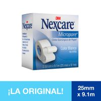 Esparadrapo Nexcare 2.5CM x 9.1M Micropore Papel - Caja 1 UN