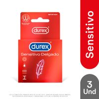 Preservativos Durex Sensitivo Delgado - Caja 3 UN