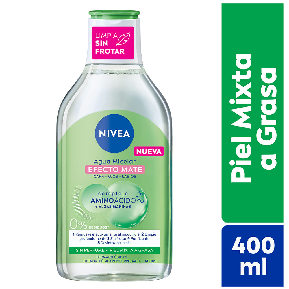 Agua Micelar Piel Mixta a Grasa Efecto Mate