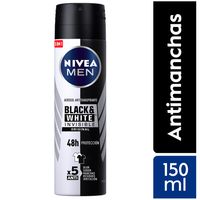 Antitranspirante en Spray Nivea Invisible Black & White Original para Hombre - Frasco 150 ML