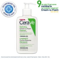 Crema de Espuma Cerave Hidratante - Frasco 236 ML