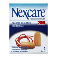 Tapones para Oídos con Cordón Nexcare - Caja 2 UN