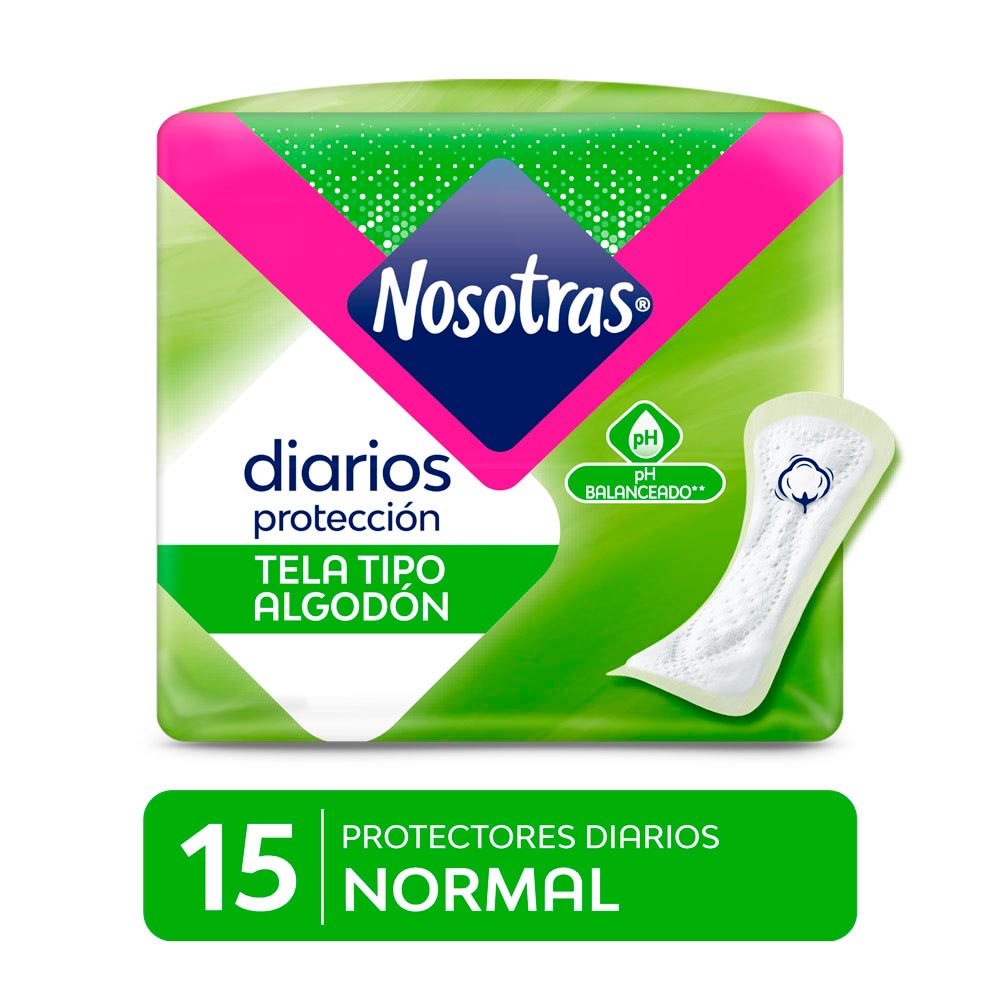Protectores Diarios Normal Nosotras - Bolsa 15 UN
