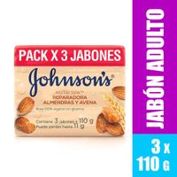 Jabón en Barra Johnson's Almendras y Avena - Pack 3 UN