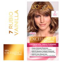 Tinte Para Cabello Tono 7 Rubio Vainilla Excellence - Kit 1 UN