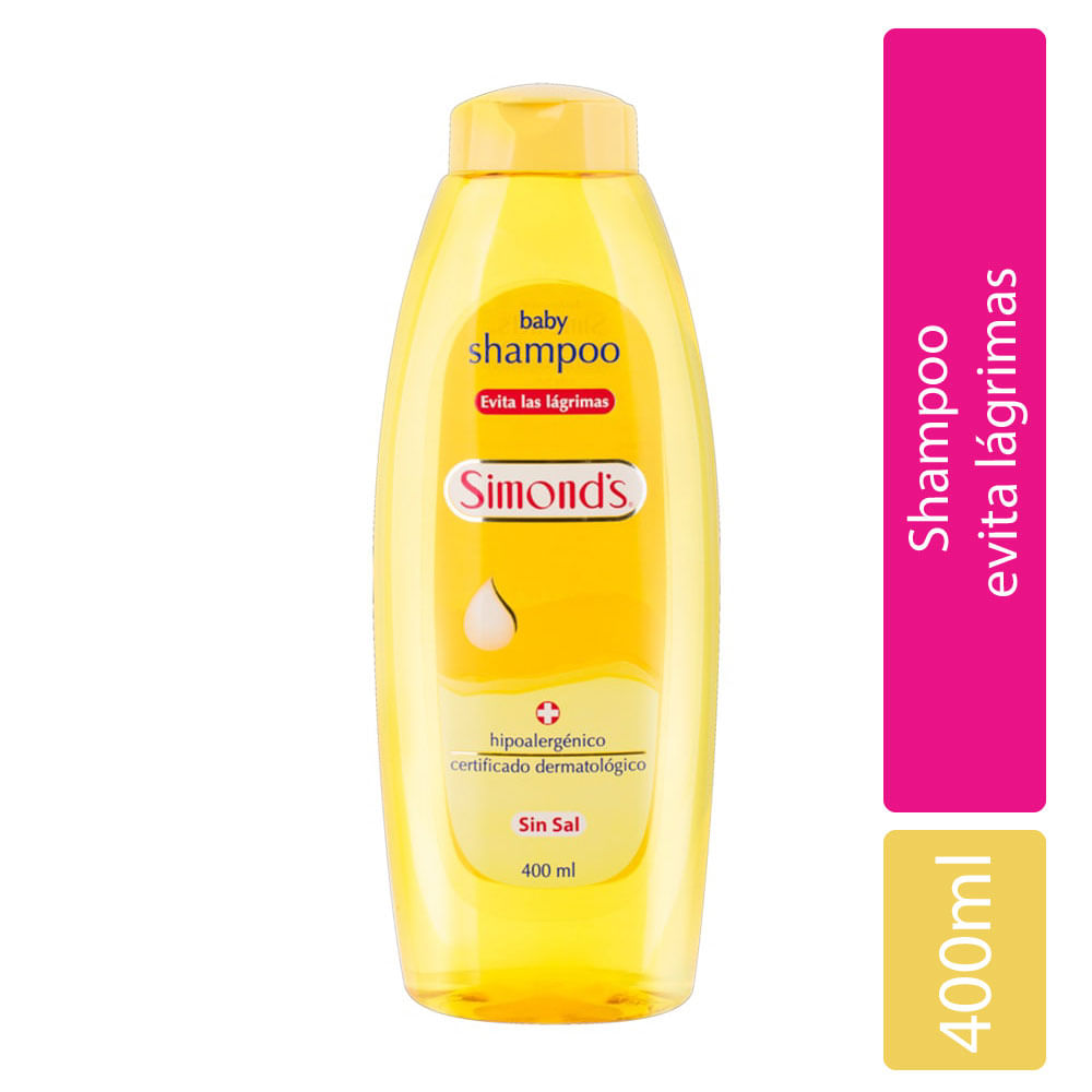 Shampoo Simond's Baby Evita Lágrimas Hipoalergénico - Frasco 400 ML
