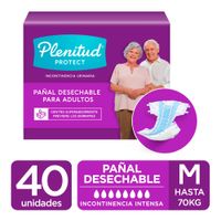 Pañal para Adulto Plenitud Protect Medium - Caja 40 UN