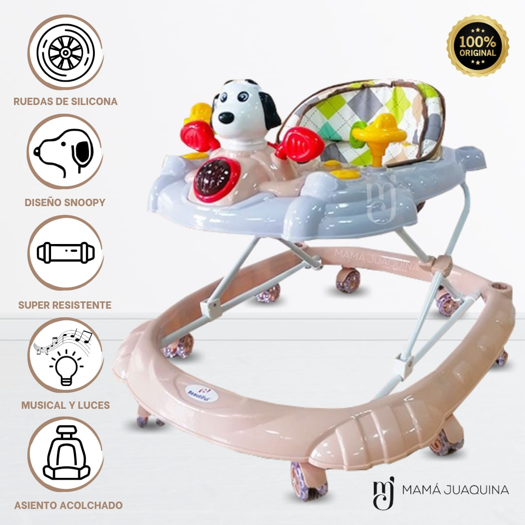 Andador Para Bebé «LITTLE SNOOPY» Beige