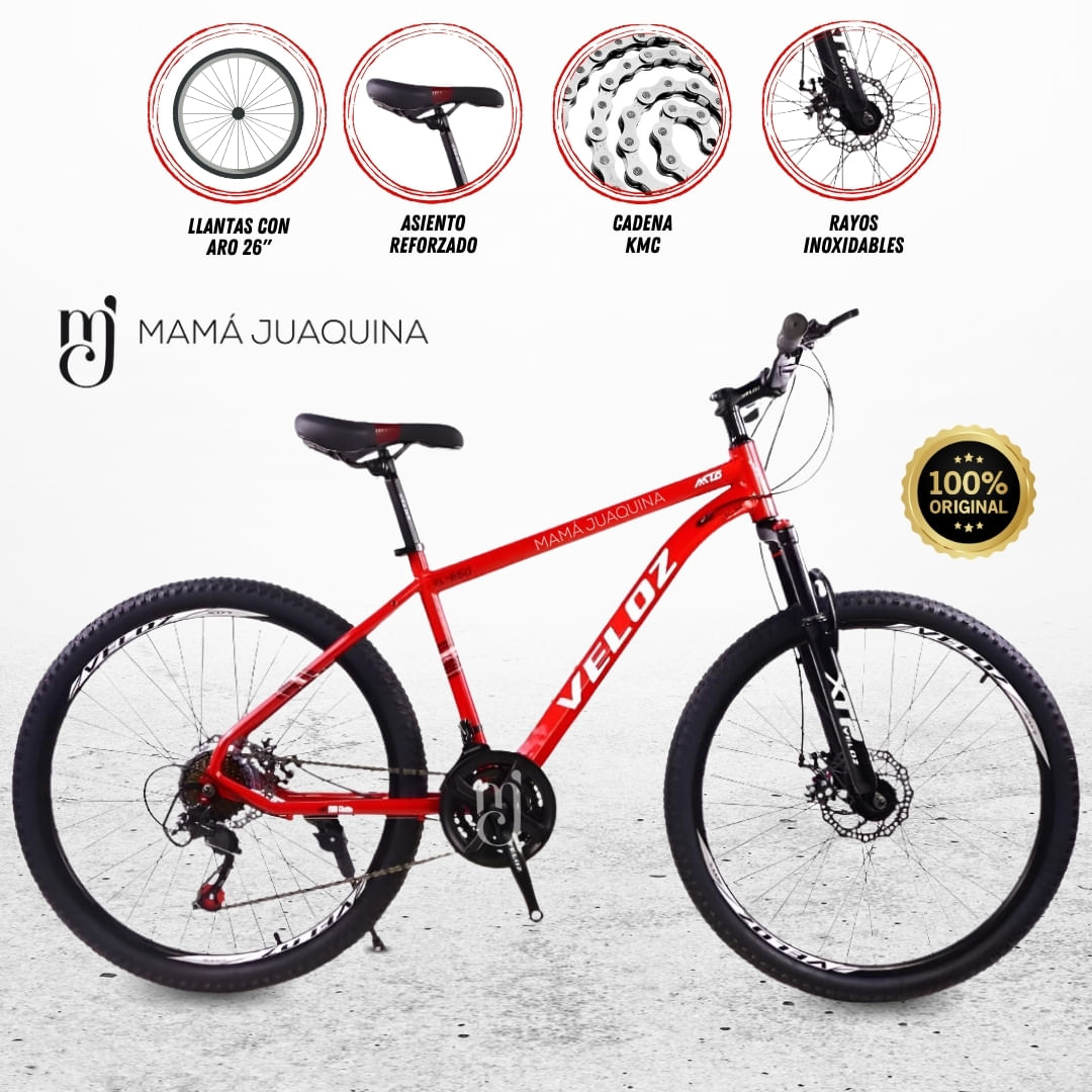 Bicicleta Deportiva Aro 26 «TIRE URBAN» Rojo