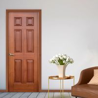 Puerta de Interior Sapelli Madera Kala 4x85x207cm Dimfer