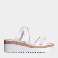 Sandalias Casuales Top Model Mujeres Tmo-N0018 Cuero Blanco