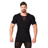 Polo Formador Hombre W1581 Negro Alta Compresión