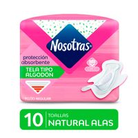 Toallas Higiénicas Nosotras Naturales - Bolsa 10 UN