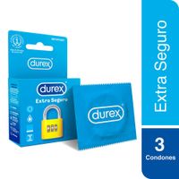 Preservativos Durex Extra Seguro - Caja 3 UN
