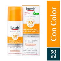 Protector Solar Facial Eucerin CC Cream Photoaging Control Tono Medio FPS50+ - Frasco 50 ML