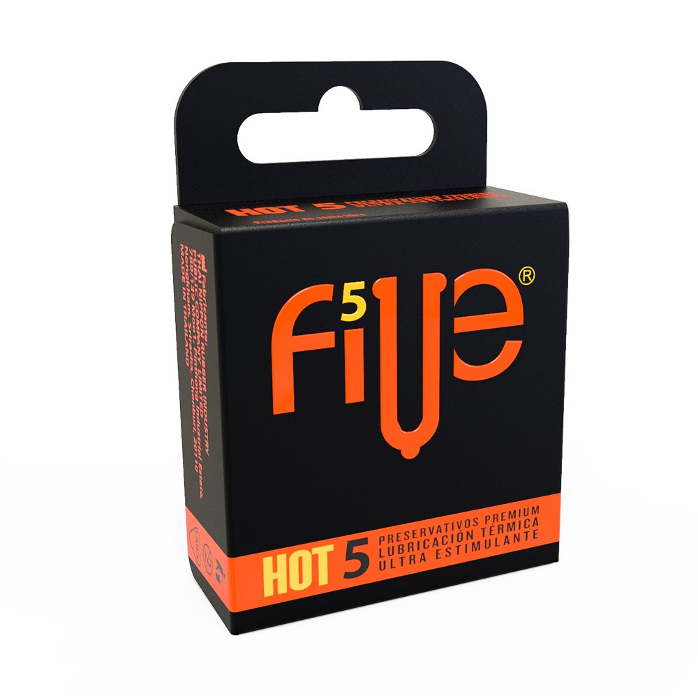 Preservativos Five Hot - Caja 5 UN