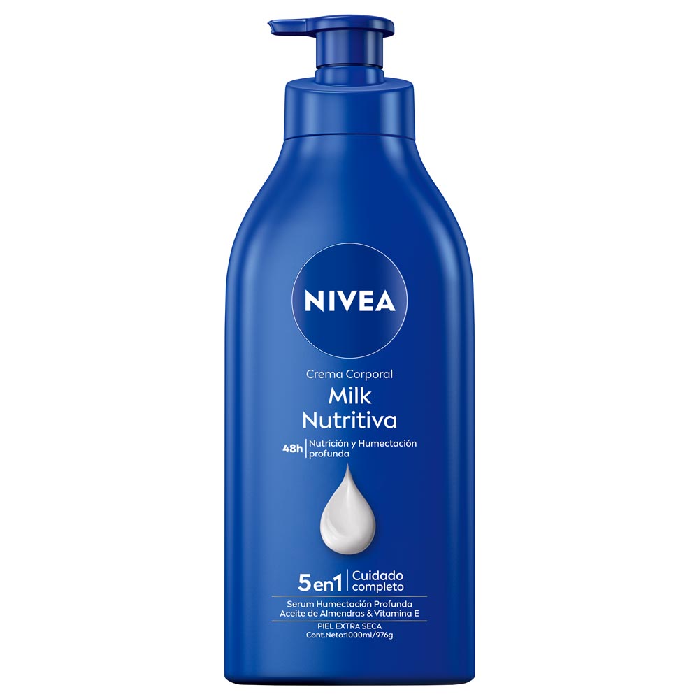 Crema Coporal Nivea Milk Nutritiva 5en1