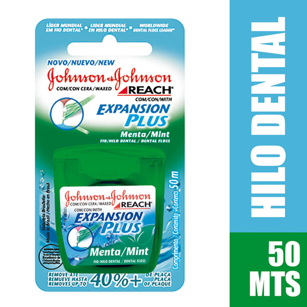 Hilo Dental Menta Expansion Plus Johnson- Johnson - Caja 50 M