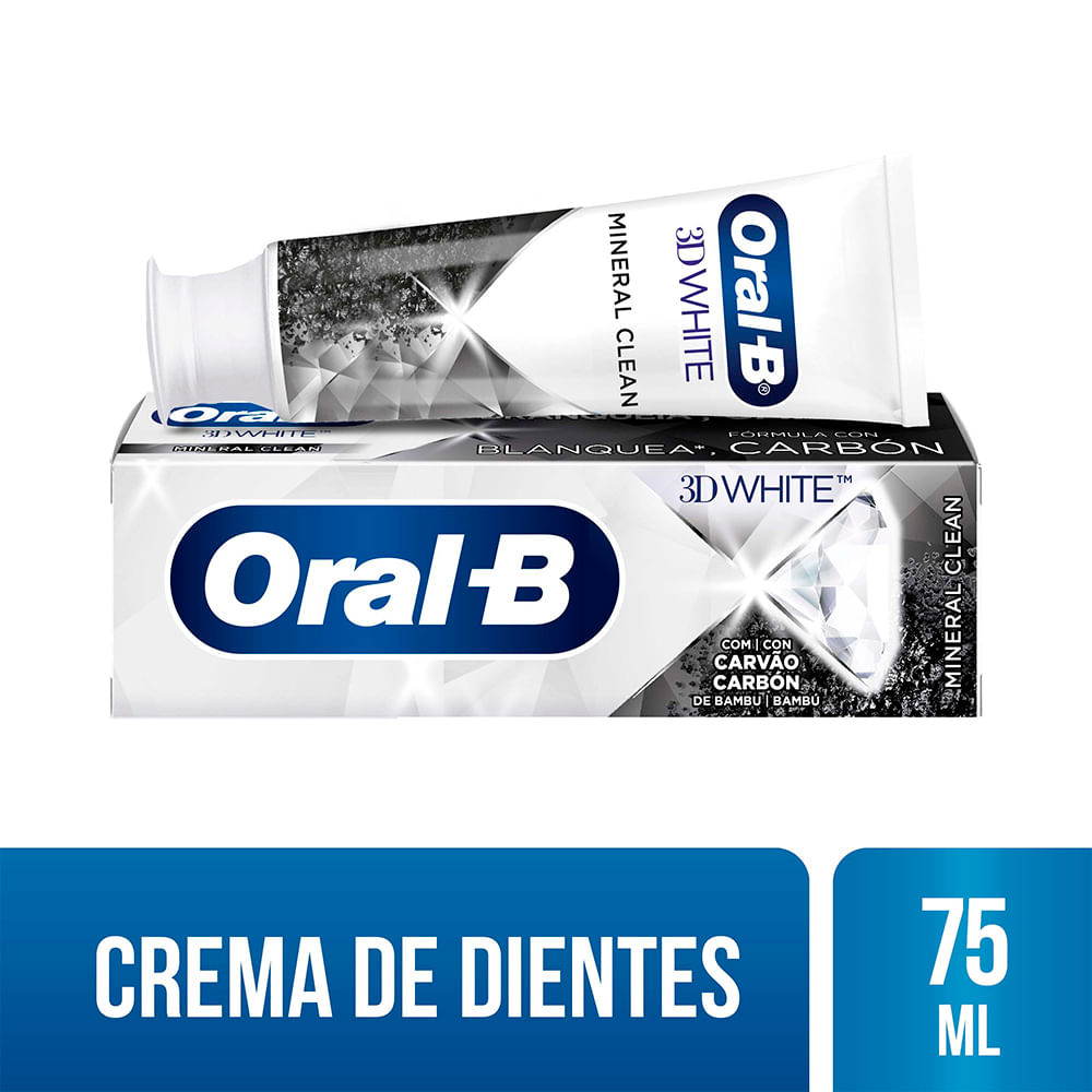 Crema Dental Oral-B 3D White Mineral Clean - Tubo 75 ML