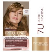 Tinte para Cabello Excellence Sin Amoníaco 7U Rubio Universal - Caja 1 UN