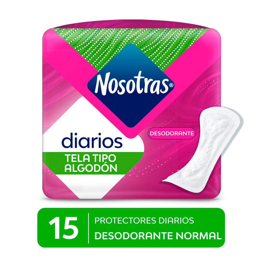Protectores Diarios Nosotras Normal - Bolsa 15 UN