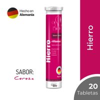 Hierro + Vitamina C Vitamins For Life Tableta Efervescente Sabor Cereza