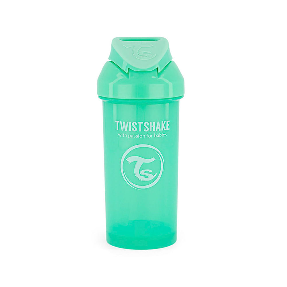Vaso Twistshake Straw Cup 360ml 12+m Pastel Green - 1 UN