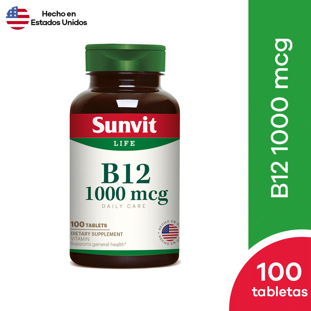 Sunvit B-12 1000mcg Tabletas