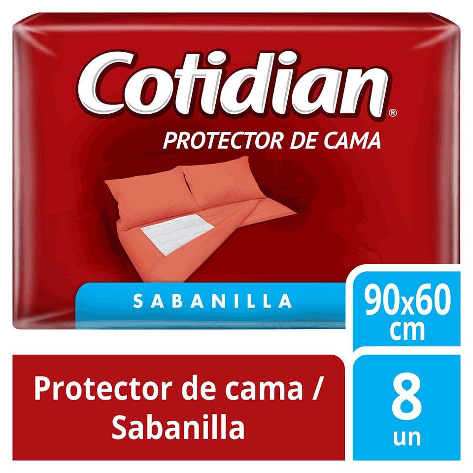 Protector de Cama Cotidian Sabanilla Talla Única - Bolsa 8 UN