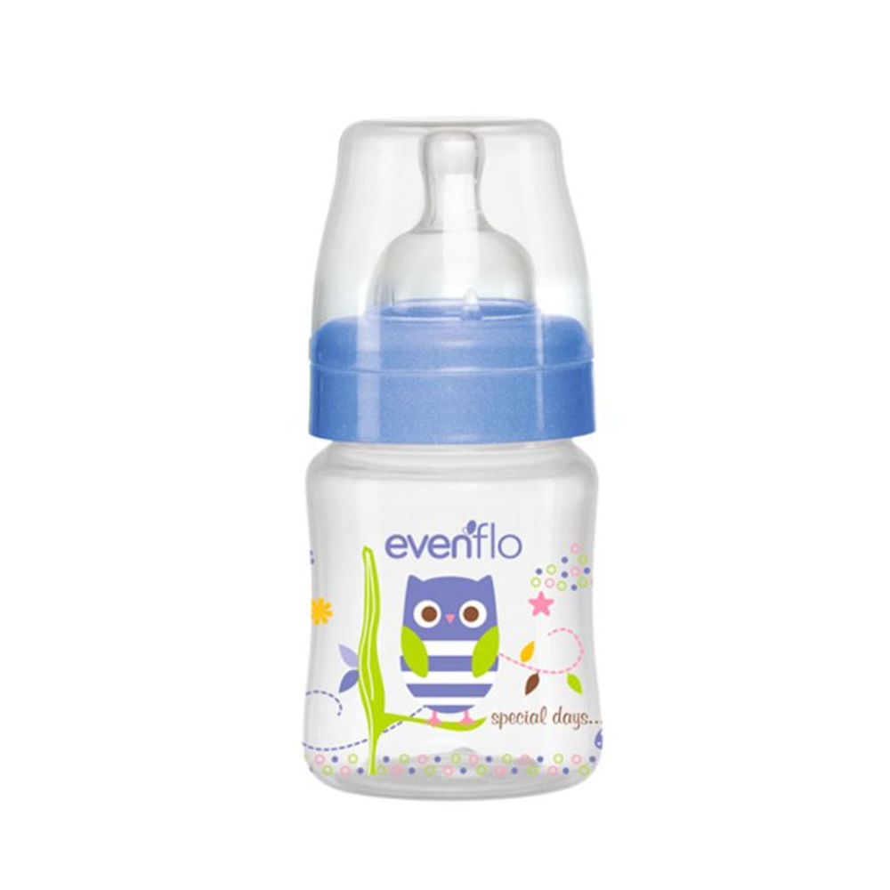 Biberón Decorado Evenflo Cuello Ancho - Frasco 5 OZ