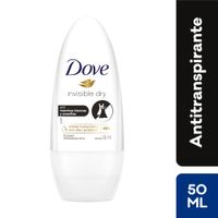 Antitranspirante Roll-On Anti-Manchas Blancas Dove Invisible Dry - Frasco 50 ML