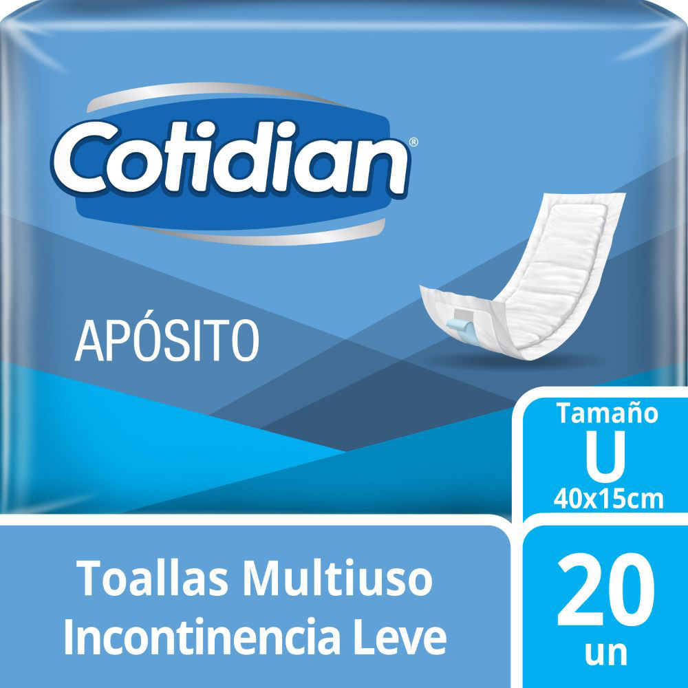 Toalla Multiuso Cotidian Talla U. - Bolsa 20 UN
