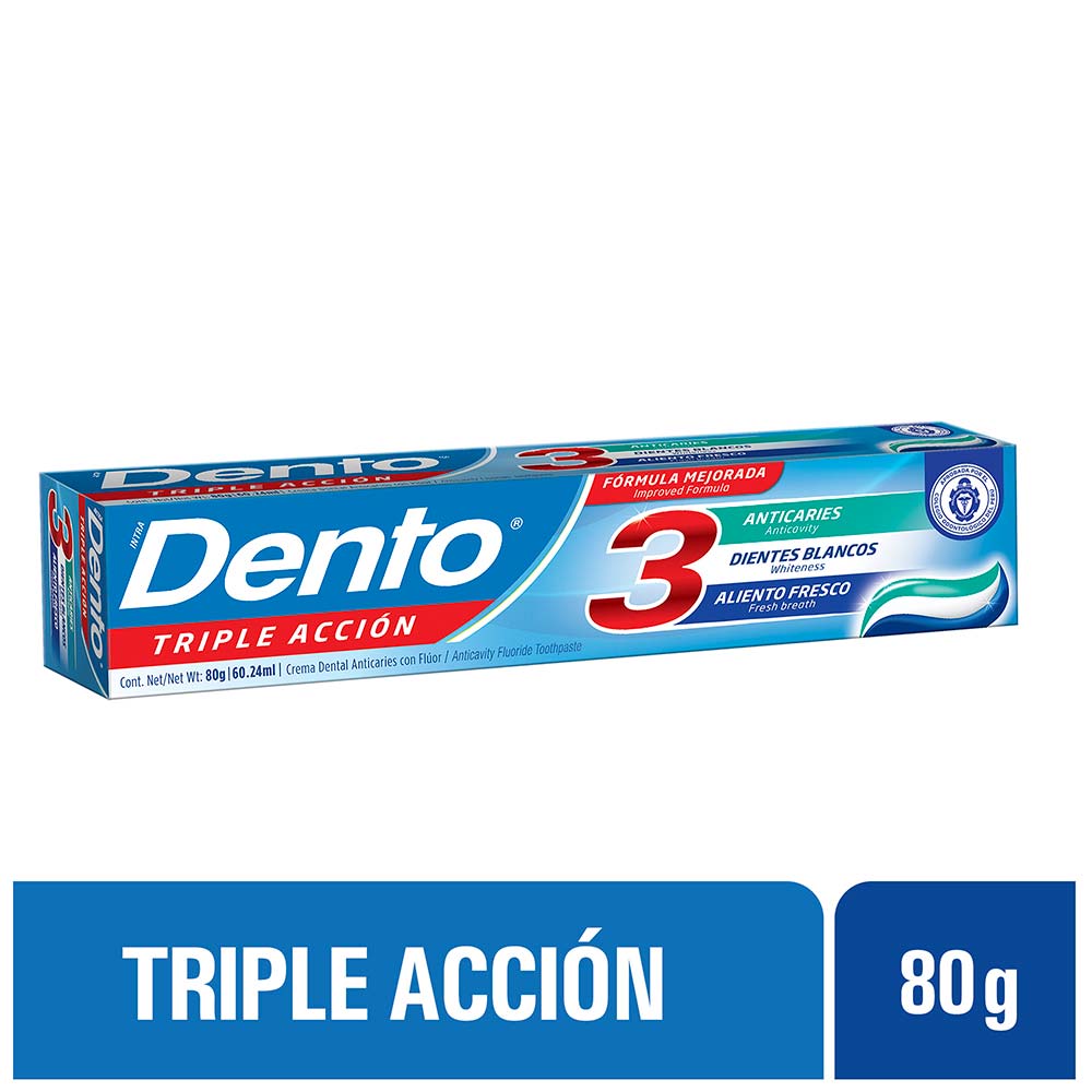 Crema Dental Dento Triple Acción