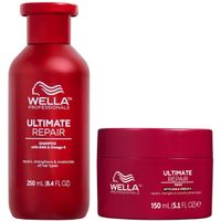 Shampoo Reparador 250ml + Mascarilla Wella Ultimate Repair