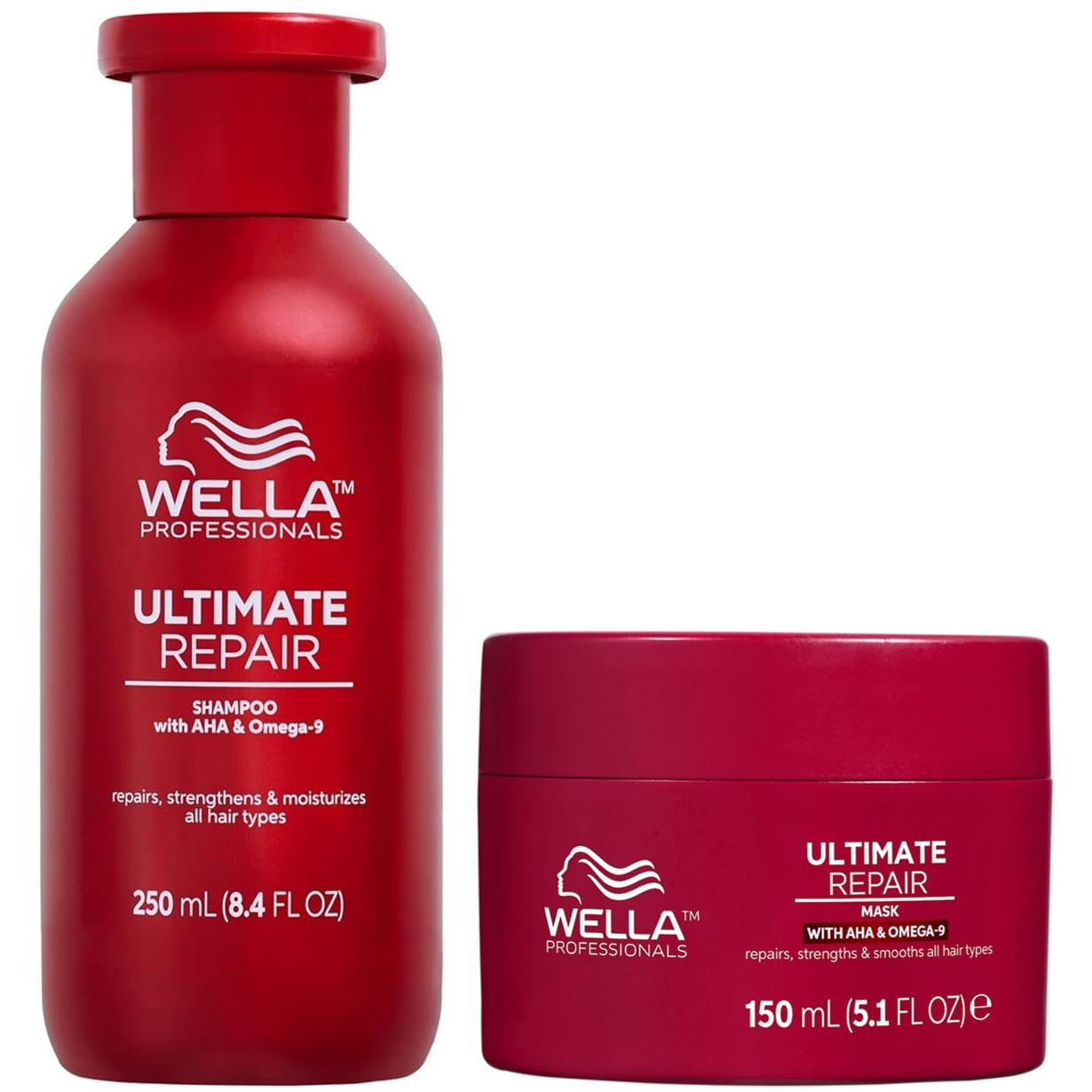 Shampoo Reparador 250ml + Mascarilla Wella Ultimate Repair