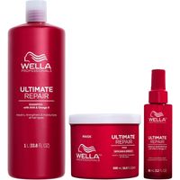 Shampoo 1000ml + Mascarilla + Miracle Hair 95ml Wella Ultimate Repair