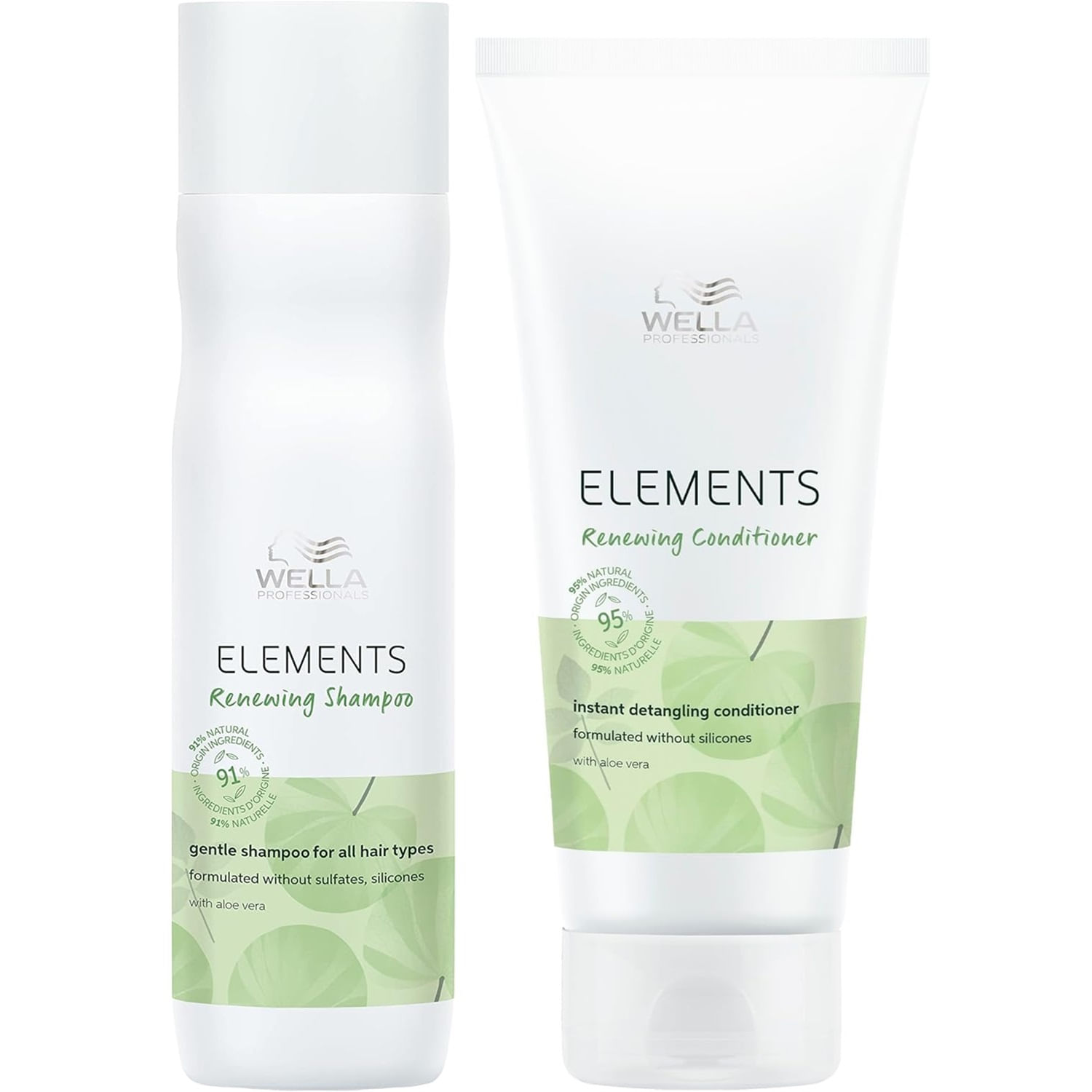 Shampoo Renovador 250ml + Acondicionador Wella Elements Renewing