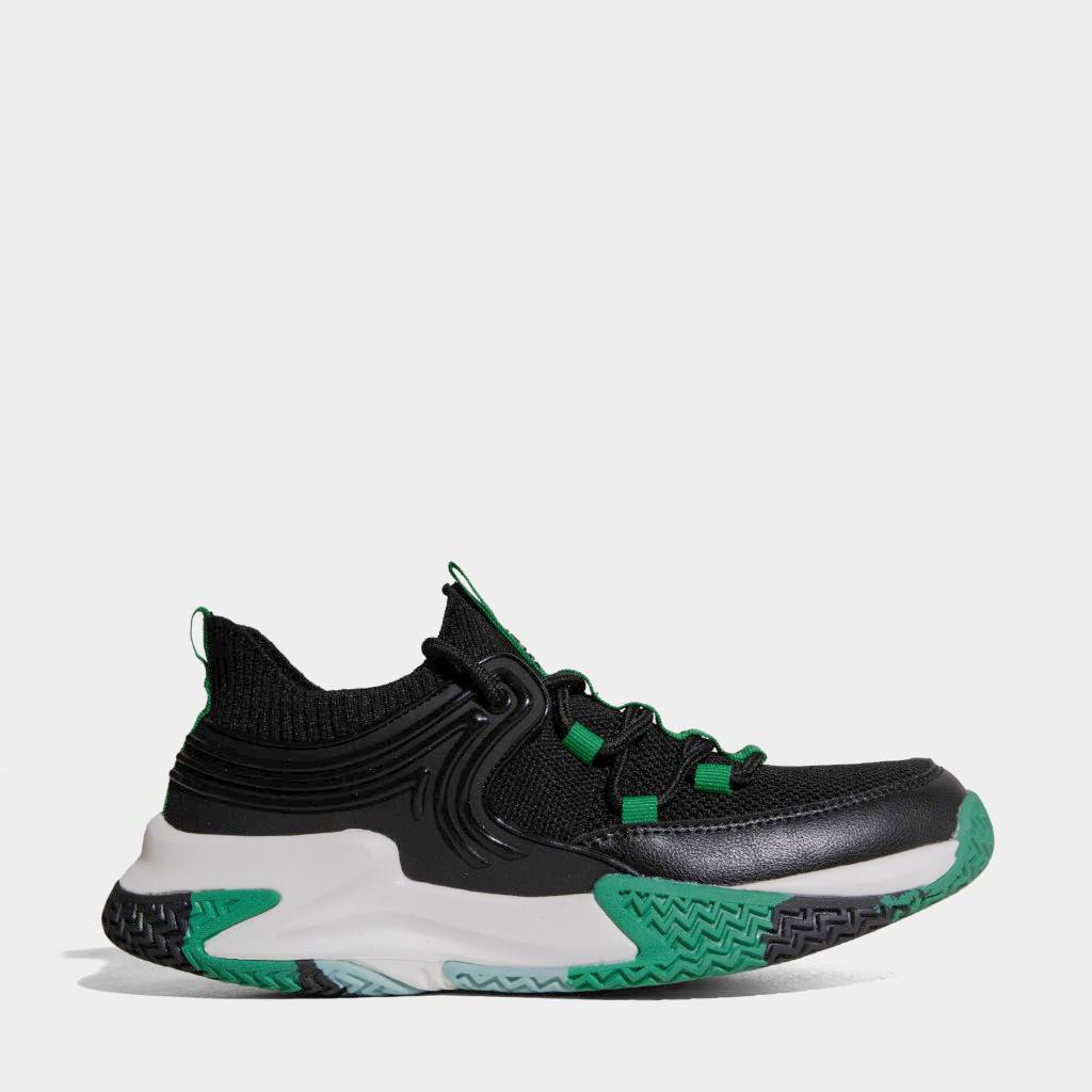 Zapatillas Urbanas R18 Junior R18-Qy018 Negro/Verde