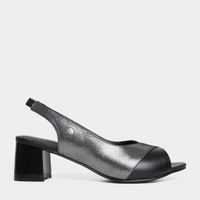 Sandalias De Vestir Top Model Mujeres Tmo-N0025 Cuero Negro