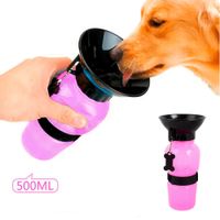 Bebedero Portátil transportable para mascotas AQUADOG - ROSA