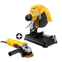 COMBO Tronzadora de Metal/Sierra 14"" + 4 discos Dewalt + Esmeril Angular Dewalt Dwe750 4-1/2"" 750W