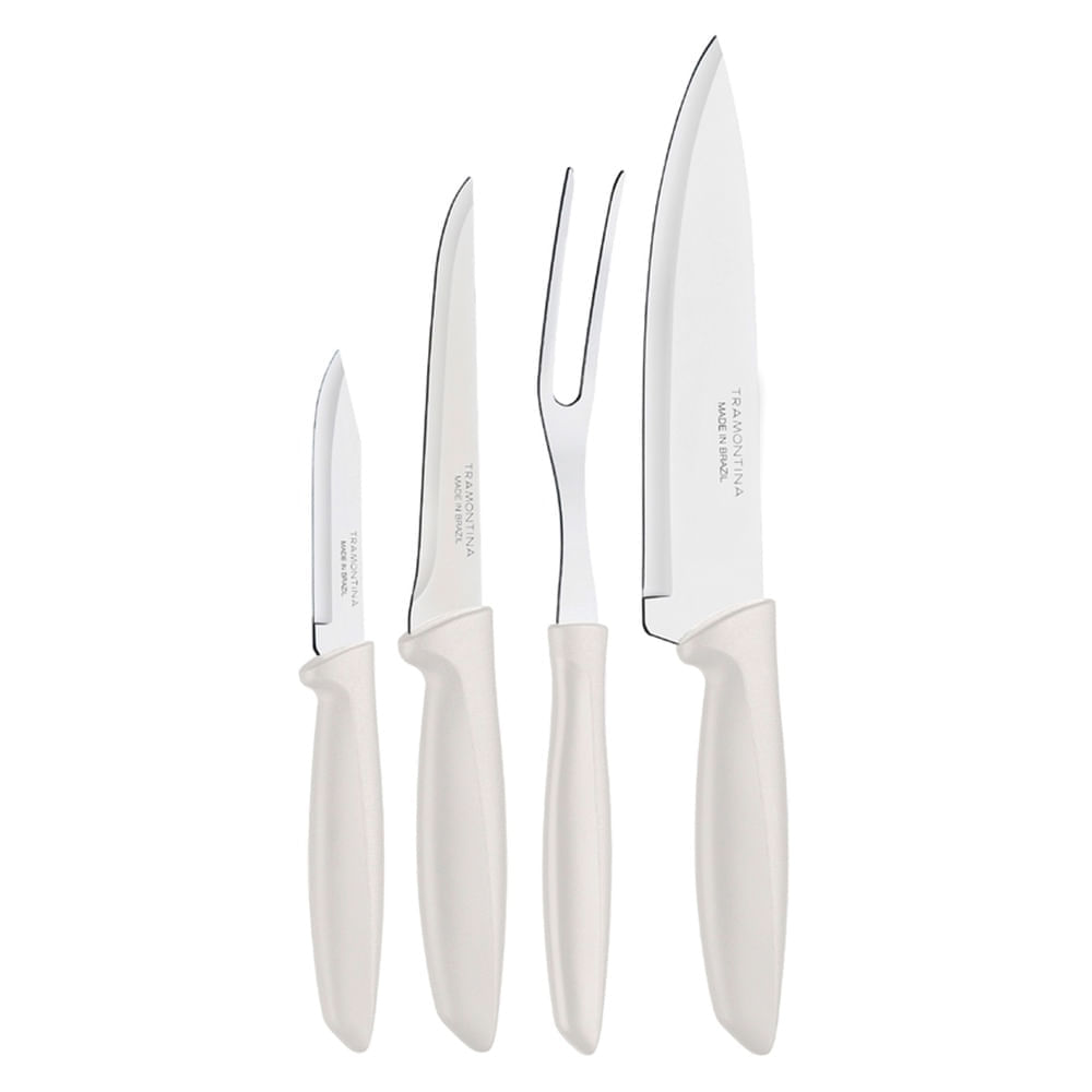 Jgo Cuchillos X 4 Pz Plenus Color Blanco - Tramontina (JYA)