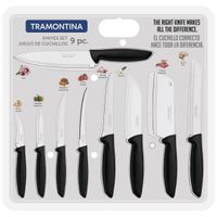 Juego de Cuchillos Tramontina Plenus X9 - Láminas de Acero Inoxidable (JYA)