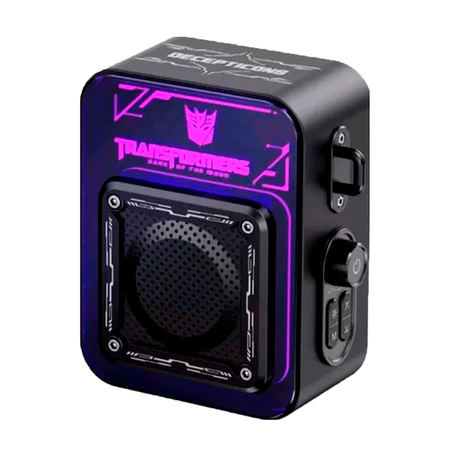 Parlante Bluetooth Transformers TF-Y02 Luces RGB - Negro