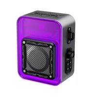 Parlante Bluetooth Transformers TF-Y02 Luces RGB - Gris