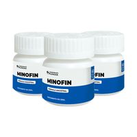 Minofin con Finasteride y Minoxidil cápsulas 60 und - Dermosumak 3 unid