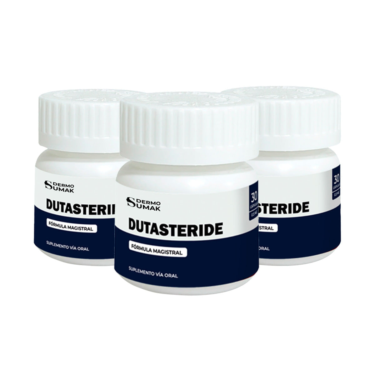 Dutasteride 0.5% Cápsulas 30 und - Dermosumak 3 unid